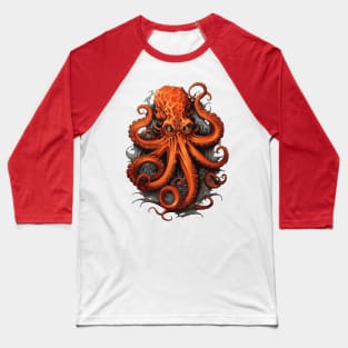 Octopus Tattoo Baseball T-Shirt